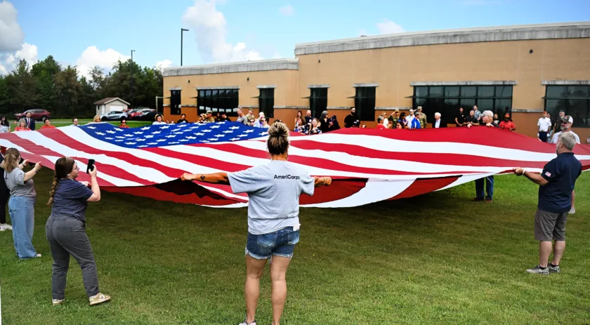 'Everything was flying an American flag': 'Never Forget' event remembers 9/11
